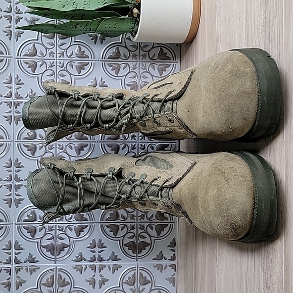 McRae Footwear Mens Gore-Tex Military Combat Boot Olive Green Size 12.5 WIDE - Picture 6 of 12